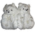 White Snowflake Teddy Slippers - CaribeHeart Teddy